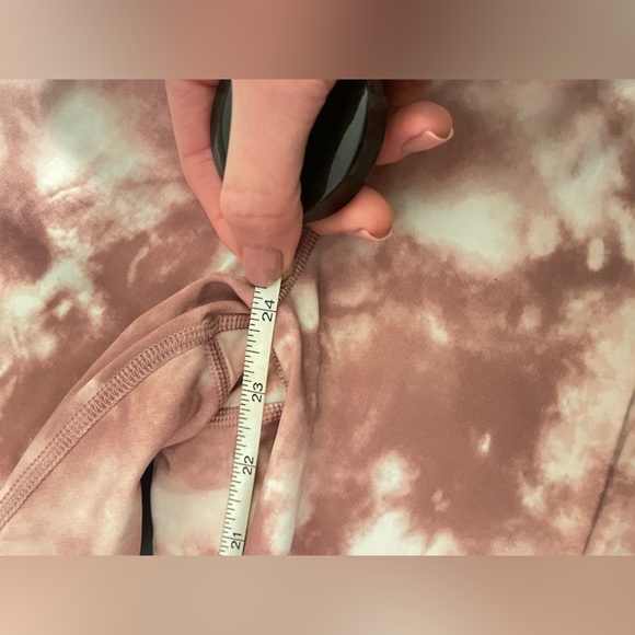 Banana Republic Pink Tie Dye High Rise 7/8 Pink Leggings Size Medium - Picture 8 of 9